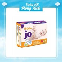 Bỉm Jo quần/ dán. Date mới.  Dán S24/M40/L36/XL32. Quần S44/M40/L36/L64/Xl56/M72/XXL28. Newborn156