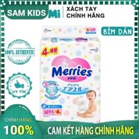 Bỉm Merries nội địa Nhật size M58 tã quần - M64 tã dán