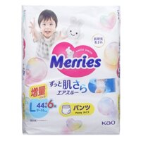 Bỉm Merries size L nội địa cộng miếng (44 + 6 miếng)