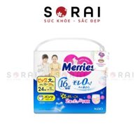 Bỉm Merries size XXL quần, 24+2 miếng