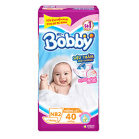 Bỉm - Miếng lót sơ sinh Bobby Fresh size Newborn 2 -  40 miếng (Trên 1 tháng tuổi)