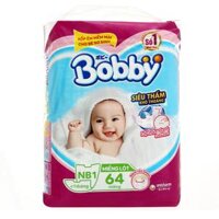 Bỉm - Miếng lót sơ sinh Bobby Fresh size Newborn 1 -  64 miếng (Dưới 1 tháng)