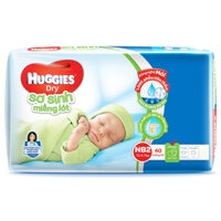 Bỉm - Miếng lót sơ sinh Huggies size NB2 - 40 miếng (Cho trẻ 4 - 7kg)