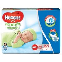 Bỉm - Miếng lót sơ sinh Huggies size NB1 - 100 miếng (Cho trẻ dưới 5kg)