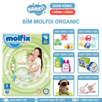 Bỉm molfix Dán Thiên nhiên  NB70/S80/M76/L68/XL62/XXL56/S54/M52/L46