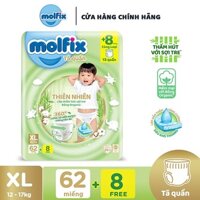Bỉm MOLFIX tã quần/dán NB100,S80+2,M76,L68,XL62,XXL56,...