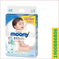 Bỉm Moony cộng miếng M68 dán (6-11kg)