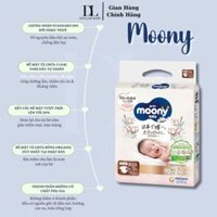 Bỉm MOONY NATURAL đủ size NB62/S58/M46/L38/L36/XL32 nội địa Nhật Bản cho bé từ ss đến 22kg