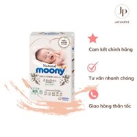 Bỉm Moony Natural Nội Địa Nhật Màu Trắng - Bỉm Moony Dán, Quần Đủ Size NB63/S58/M48/L36/XL32