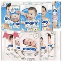 Bỉm Moony Natural( trắng ) / Moony cộng miếng ( xanh) 🍀☘️