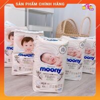 Bỉm Moony Natural trắng dán, tã quần cho bé 0M+ NB/S/M/L/XL [new]