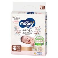 Bỉm Moony Natural trắng nội địa Nhật quần/dán size NB63/S58/M48/L36/XL32