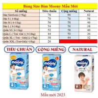 Bỉm Moony nhập khẩu/nội địa tã quần/dán NB76+6,S84,M64,M52,L44,XL38,(hàng mẫu mới)......................................