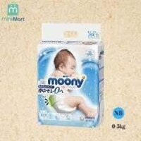 Bỉm Moony Nội địa Xanh dán Tiêu Chuẩn Size M64, S84, NB90 nội địa Nhật