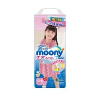 Bỉm Moony quần bé gái XXL26