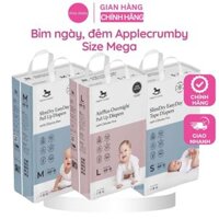 Bỉm ngày/đêm dán/quần Applecrumby Malaysia thấm hút siêu tốt chính hãng cao cấp cho bé