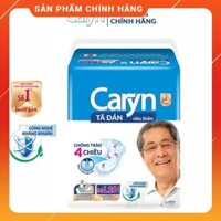 Bỉm người già Caryn dạng dán full size  M10/ML10/XL10 miếng, Bỉm người lớn chống trào 4 chiều dành cho người cao tuổi