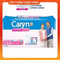 Bỉm người già CARYN dạng quần đủ size M16/L14/XL12, tã người lớn mỏng nhẹ chống tràn mềm mại di chuyển tiện lợi