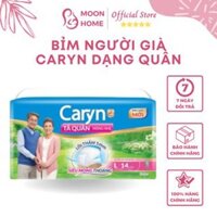 Bỉm người già CARYN dạng quần đủ size M16/L14/XL12, Bỉm người lớn mỏng nhẹ chống tràn mềm mại di chuyển tiện lợi