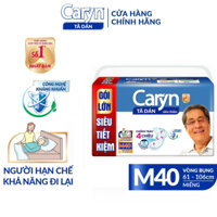 Bỉm Người Già - Tã Dán Caryn Size M40, L40