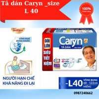Bỉm Người Già - Tã Dán Caryn Size L40 _M 40 (Vòng hông 61-106cm)