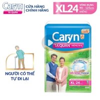 Bỉm người lớn CARYN siêu mỏng nhẹ dạng quần size M32/L28/XL24 miếng, bỉm người già chống tràn mềm mại di chuyển tiện