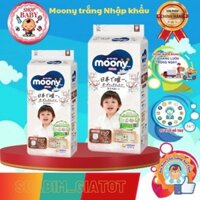 Bỉm Nhật Moony Trắng Nhập Khẩu Tã Dán/Tã Quần NB62/S58/M46/L38/XL32