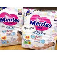 Bỉm nội địa nhật Merries cộng miếng dán/quần đủ size NB96/S88/M64/L58/XL42