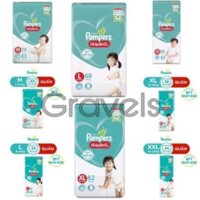 Bỉm Pampers Quần Giữ Dáng Mới Gói Cực Đại M74/L68/XL62/XXL56 - Pamper Gói Đại M60/L54/XL48/XXL44