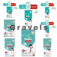 Bỉm Pampers Quần Giữ Dáng Mới Gói Cực Đại M74/L68/XL62/XXL56 - Pamper Gói Đại M60/L54/XL48/XXL44