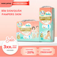 Bỉm Pampers Skin-Friendly hàng nội địa Nhật