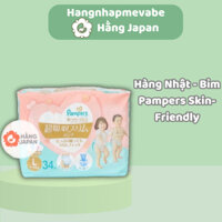 Bỉm Pampers Skin-Friendly Size Quần XL32, M42, L34 - Hàng Nội địa Nhật