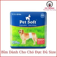 Bỉm Petsoft cho Chó Mèo bịch 12 miếng (bỉm Đực)