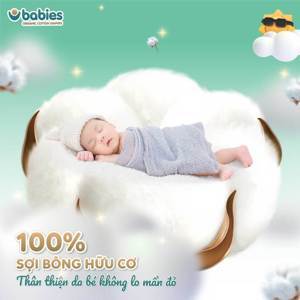 Bỉm quần Babies Orgianic M54/L50/XL46/XXL40/XXXL38