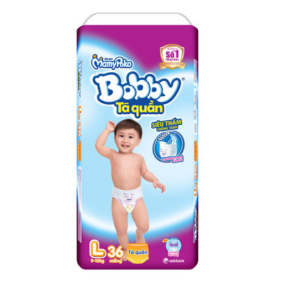 Tã quần Bobby L36 (dành cho trẻ từ 9-13kg)
