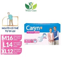 Bỉm quần caryn người già siêu mỏng size M16/L14/XL12, Bỉm người lớn dạng quần chống tràn Wino Care Official Store
