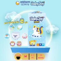 Bỉm Quần Cho Bé Baby Joy Siêu Mỏng, Khô Thoáng M/ L/ XL/ XXL 50 Miếng