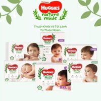 Bỉm quần, dán Huggies Nature made NB60, S82, M64, L54, XL44, M58, L44, XL38, XXL26
