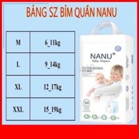 Bỉm quần / dán Nanu cao cấp cho bé yêu - Bịch 50 cái