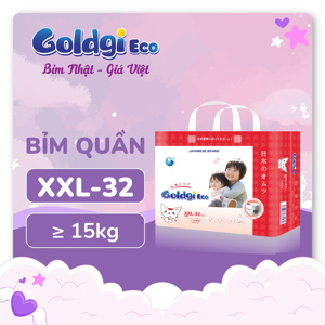 Bỉm quần Goldgi size XXL32 (>15KG)