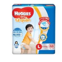 Bỉm quần Huggies size L68 mẫu mới (shop chuongvang)