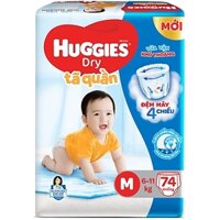Bỉm Quần Huggies size M 74 miếng