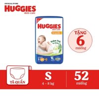 Bỉm quần Huggies Skincare Jumbo S52 (Tràm trà) + tặng thêm 6 miếng lẻ