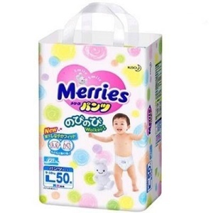 Tã quần Merries L50 (dành cho trẻ từ 9-14kg)