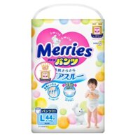 Bỉm quần Merries size L 44 miếng (9-14kg)