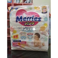 Bỉm quần Merries size M 58+6 miếng