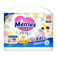 Bỉm quần Merries XXL26