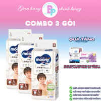 Bỉm quần MOONY NATURAL MUA 3 TẶNG 1 BVS SOFY 8M + BVS HÀNG NGÀY 20 MIẾNG cao cấp cho bé size M - L - XL BebePlus