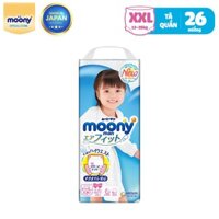 Bỉm Quần Moony Nhật Cho Bé Gái XXL26 (Từ 13 - 25kg)