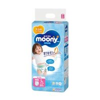 Bỉm  quần Moony size L bé gái 44 miếng (9 – 14kg)